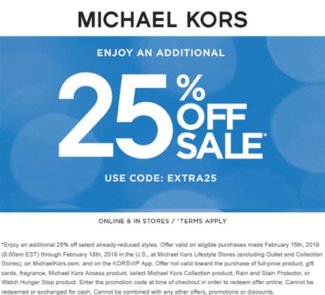 michael kors discount coupon